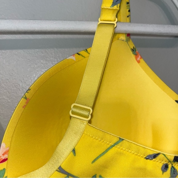 Cacique Simply Wire Free Plunge Bra Floral - Picture 8 of 13